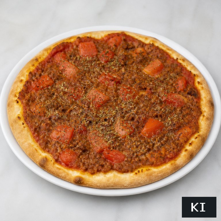 Pizza Bolognese klein