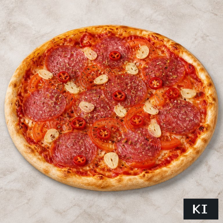 Pizza Diavolo klein