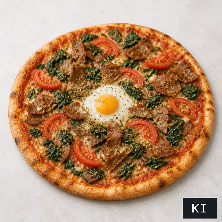 Spinat-Pizza